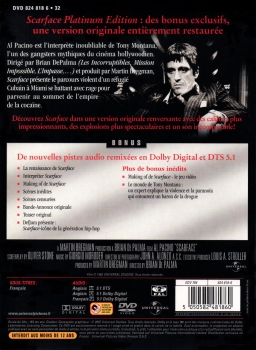 Al Pacino - SCARFACE - (Platinum Edition) - Doppel-DVD - (Frankreich Import) - Neu & OVP